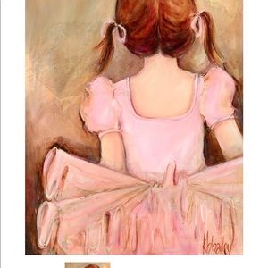 Ballerina art canvas for nursery